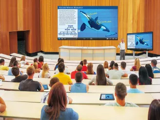 Interactive display in lecture with video wall-Audiovisual-Product