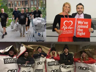 Sharp nordic and UK teams volunteering for charity