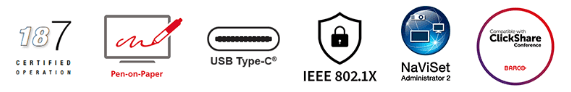 18/7 - Pen-on-Paper - USB TypeC - IEE 802.1x - NaViSet - ClickShare